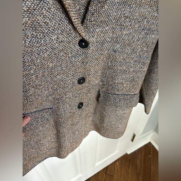 J Jill Sweater Blazer | Neutral Marled Knit | Size Large Cozy Fall Perfection - Picture 4 of 9